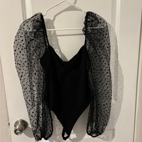 ASOS chiffon style sleeve bodysuit - Picture 1 of 6